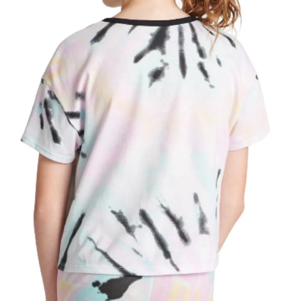 Justice Girls Short Sleeve Graphic “Love Together” Boxy Tee Shirt